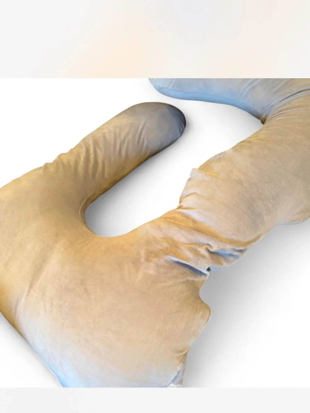 Othr Plush U-Shaped Full-Body Pillow in Beige